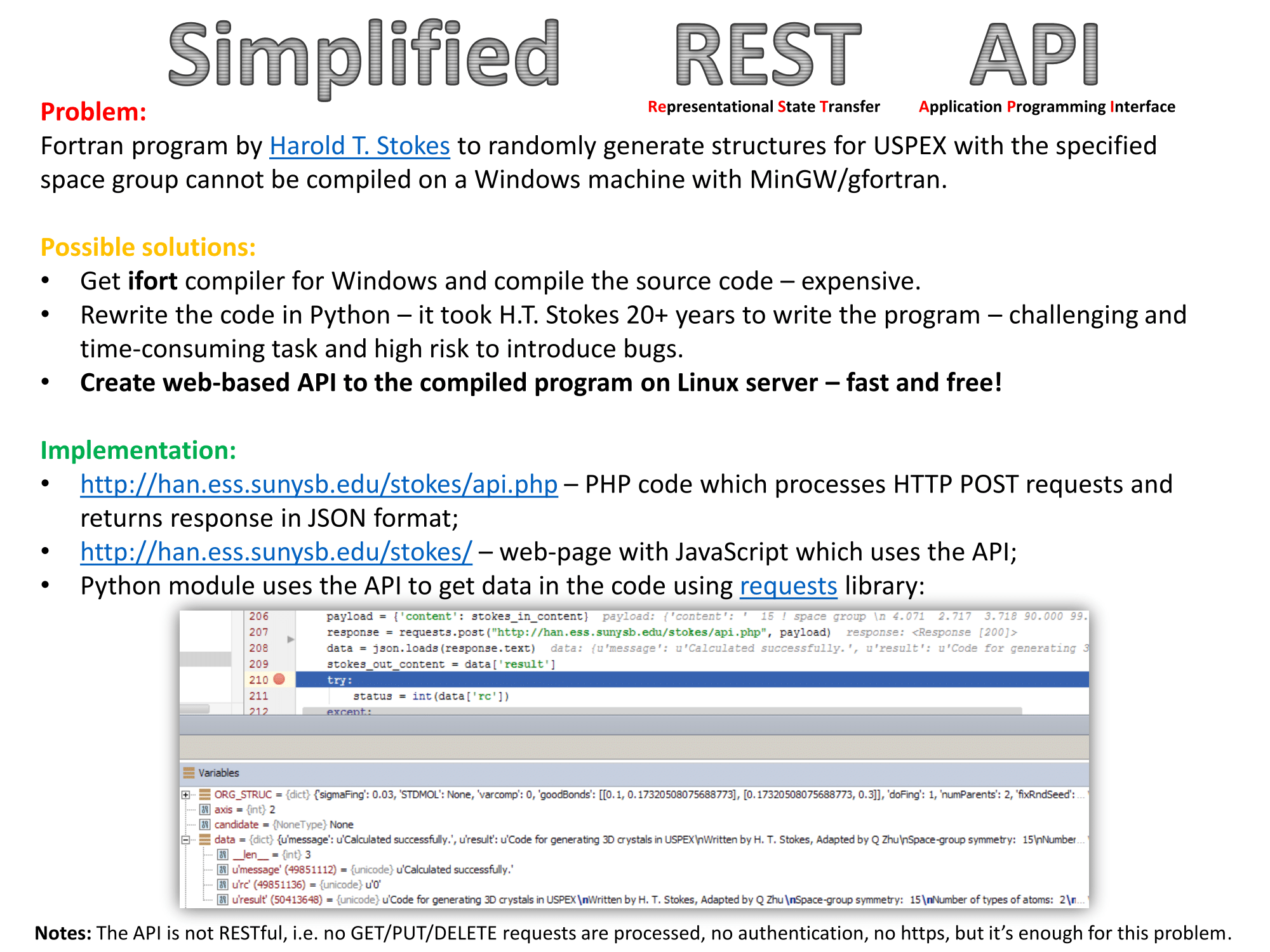 Stokes Random-Cell Generator API